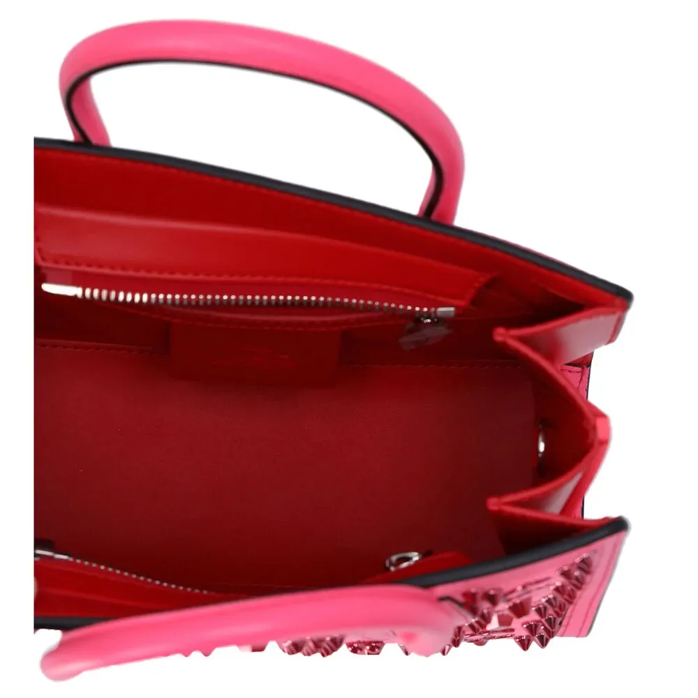 Christian Louboutin Studded Paloma S Small Handbag Shoulder Bag Pink 241213N